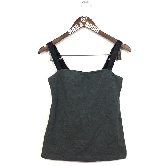 lululemon athletica Tops - Lululemon Adjustable Straps Gray Tank Top
